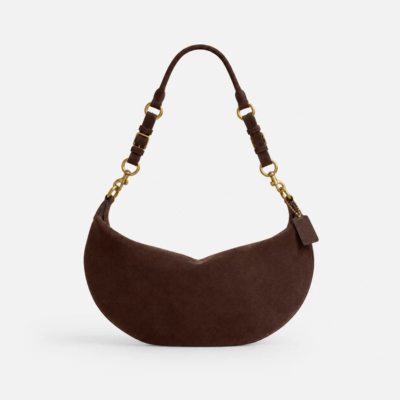 Weiche Wildleder Kurvige Handtasche