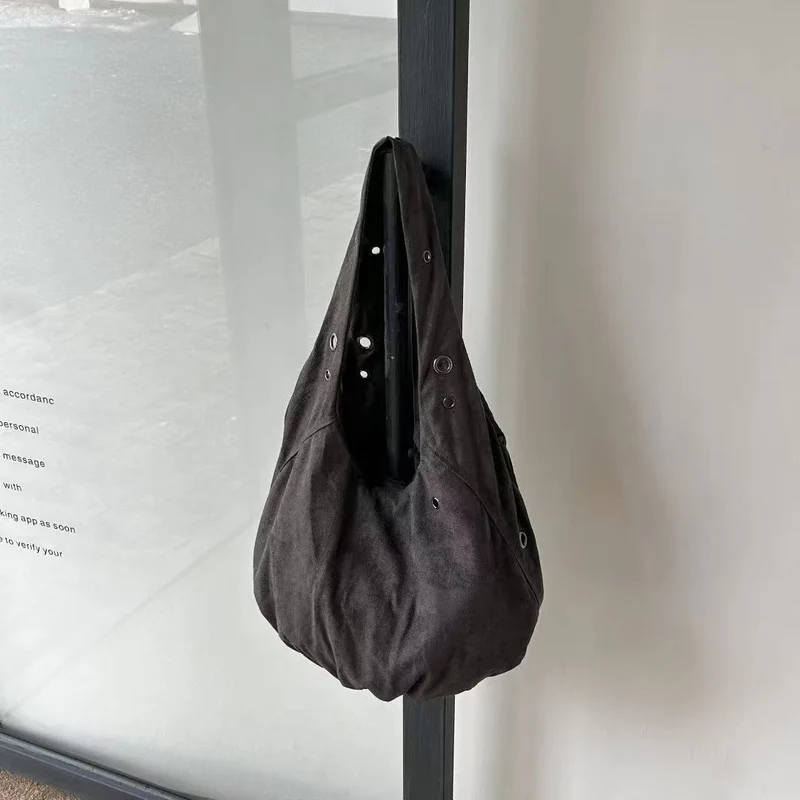 Lässige Canvas-Schultertasche