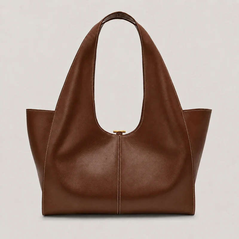 Schlanker strukturierter Tote-Handtasche