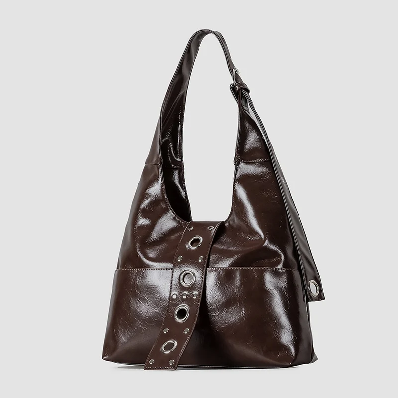 Elegante Lackleder Hobo Tasche