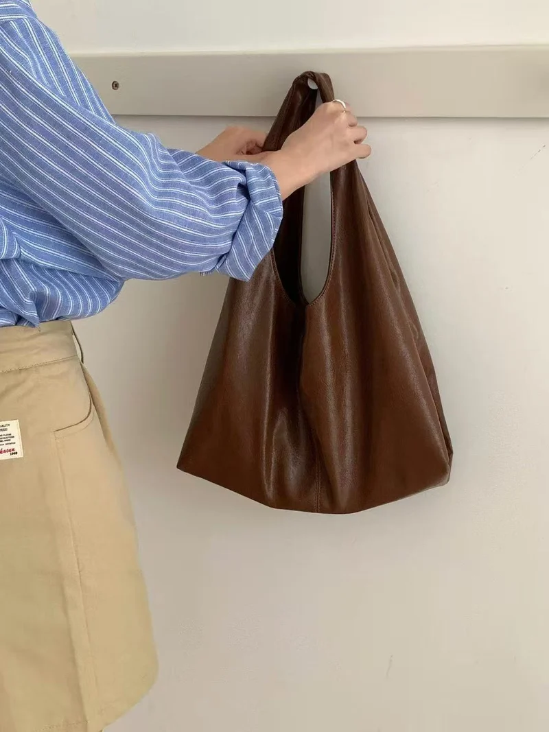 Schlanke Leder Lässige Schultertasche