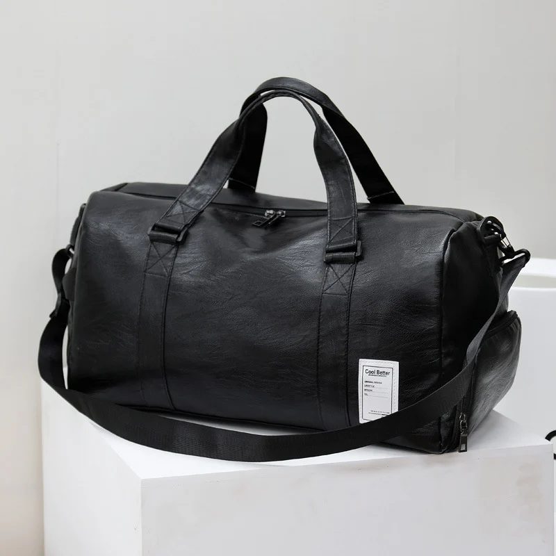 Premium Leder Reise Duffel Tasche Karnz