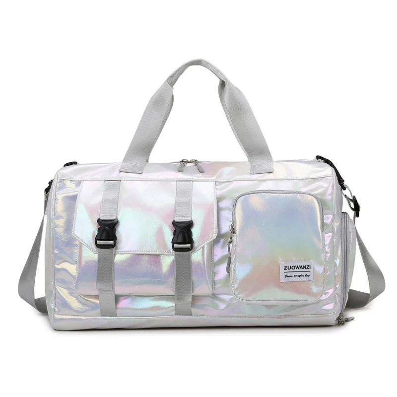 Iridescent Multi-Pocket Reis Duffel Tasche Karnz