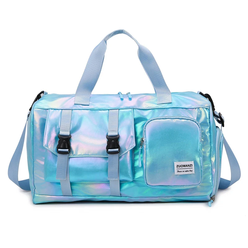 Iridescent Multi-Pocket Sport Duffel Bag Karnz