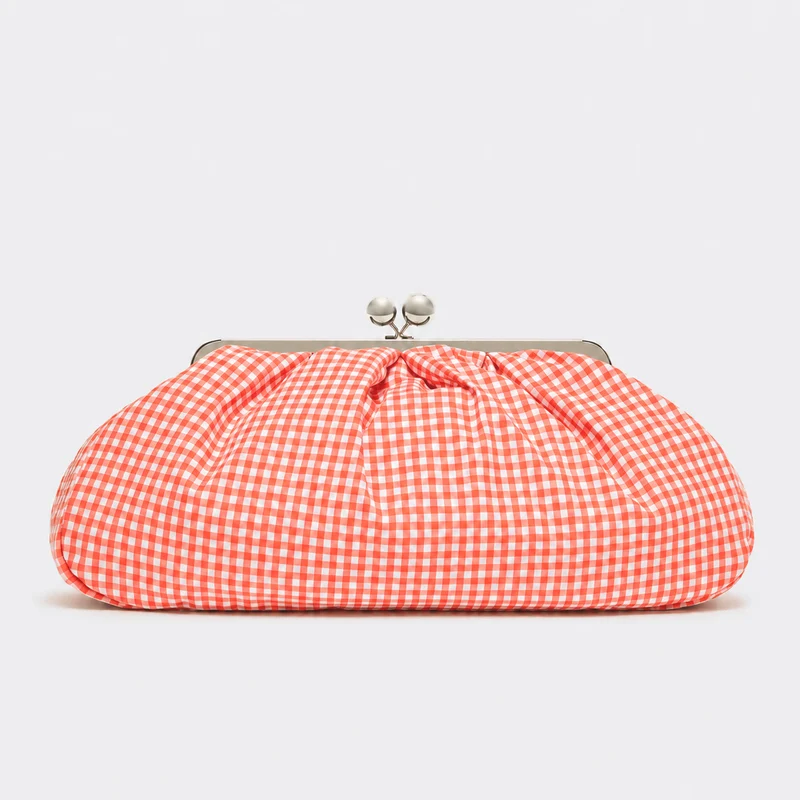 Geraffte Clutch-Tasche