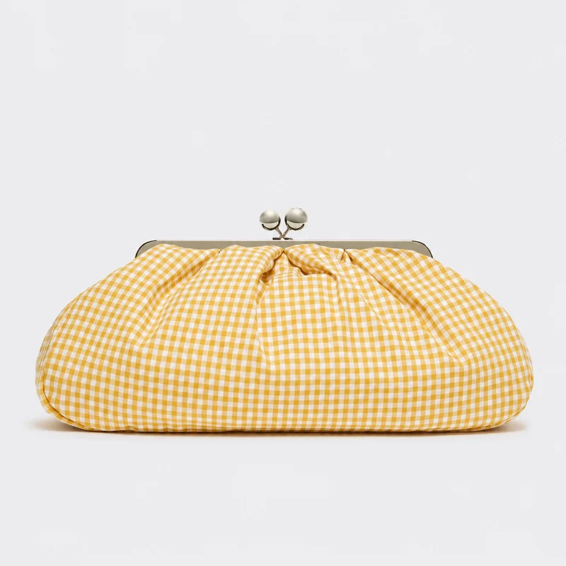 Geraffte Clutch-Tasche