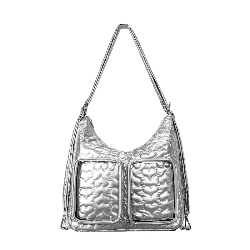 Gestepptes Herzmuster-Handtasche