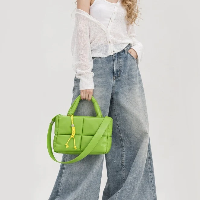 Gepolsterte Mini Schultertasche