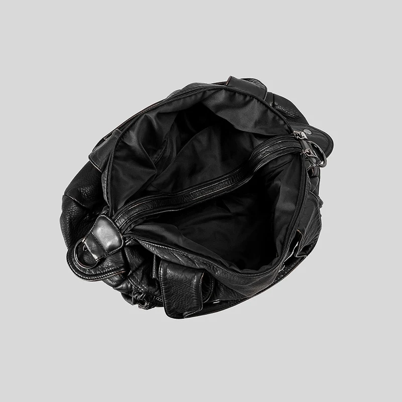 Multifunktionale Lederhandtasche