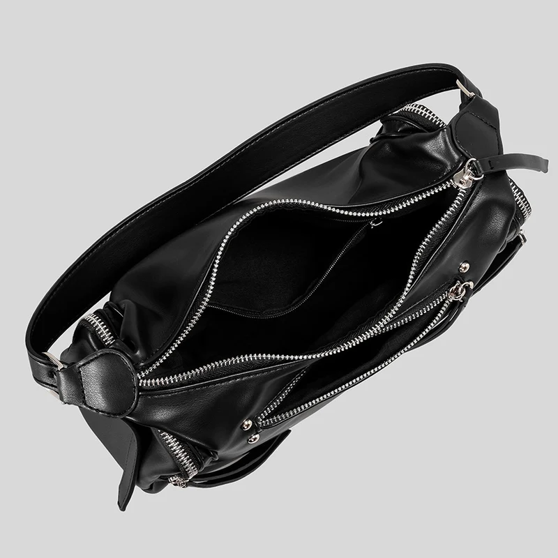Mehrfächige lässige Hobo-Tasche
