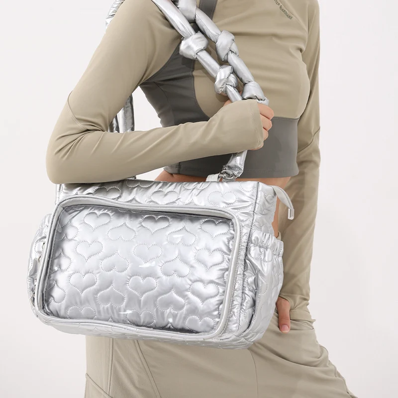 Herz-Muster Stepphandtasche