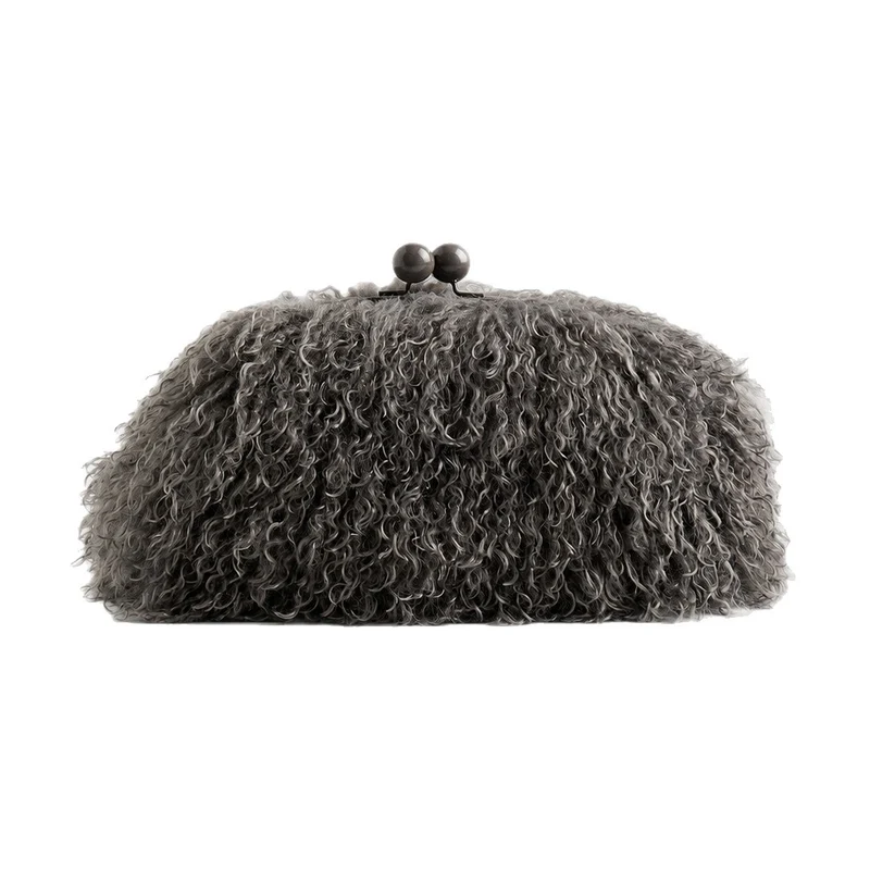 Fell-texturierte Clutch-Tasche