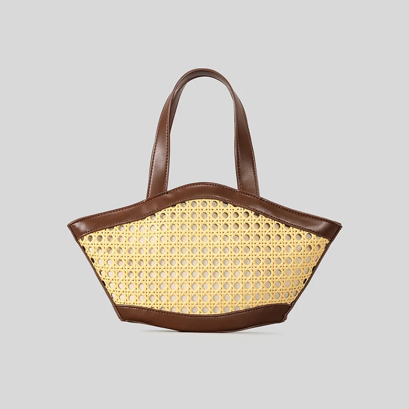 Elegante Gewebte Statement Tote
