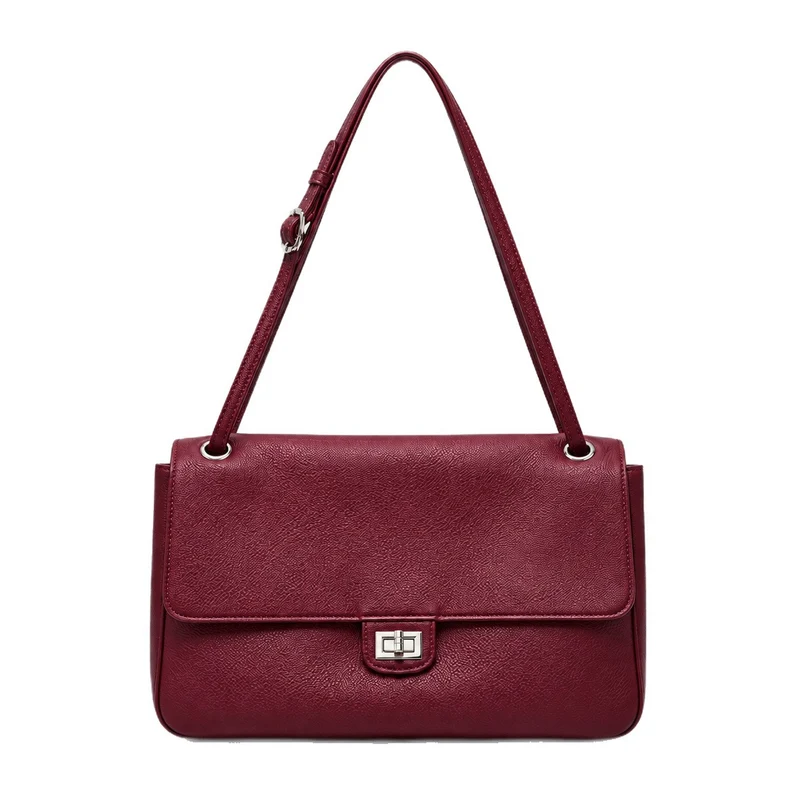 Elegante Leder Schulterhandtasche