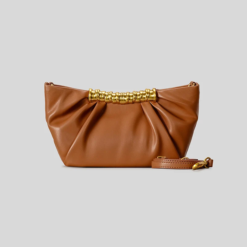 Elegante Leder Falt-Clutch