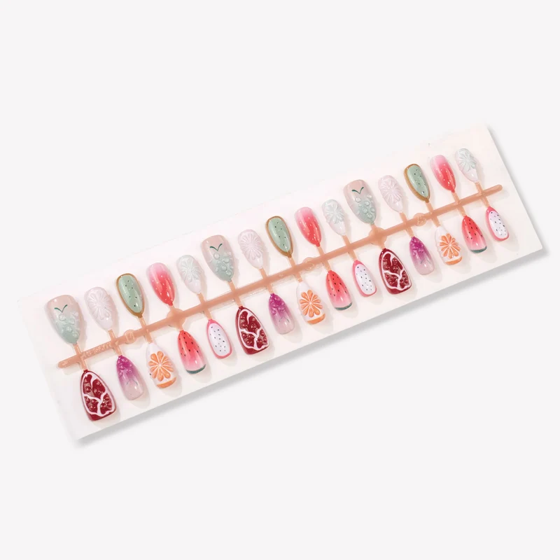Fruit-Inspired Press-On Nail Art Set Karnz