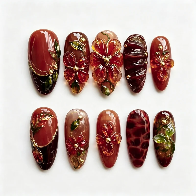 Floral Gel-Nagelkunst-Set Karnz