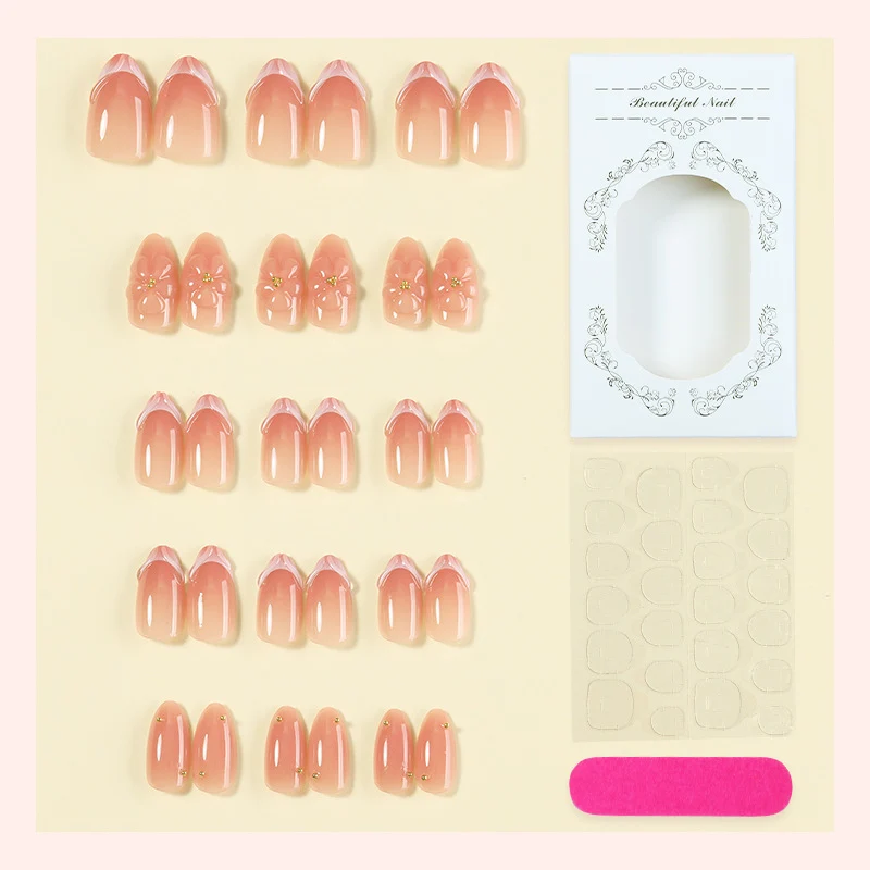 Floral Accent Press-On Nail Kit Karnz