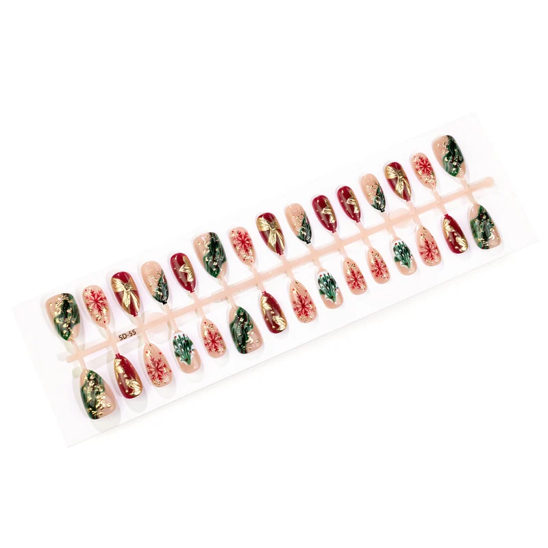 Festliches winterliches Druck-Nagelkunst-Set Karnz 1790636457