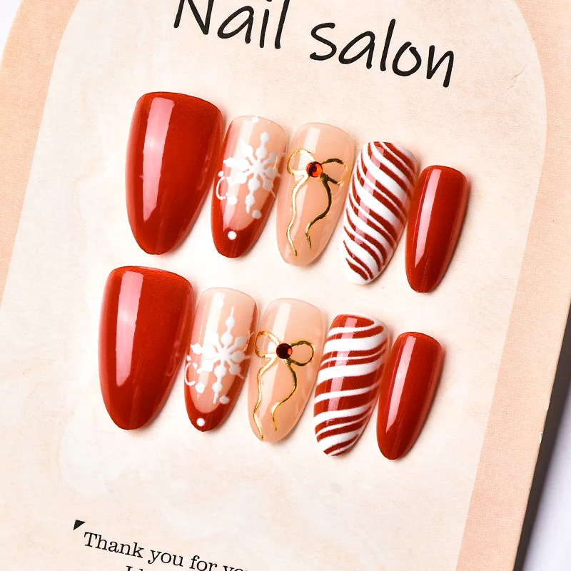 Festliches saisonales Press-On-Nail-Art-Set Karnz 1790636425