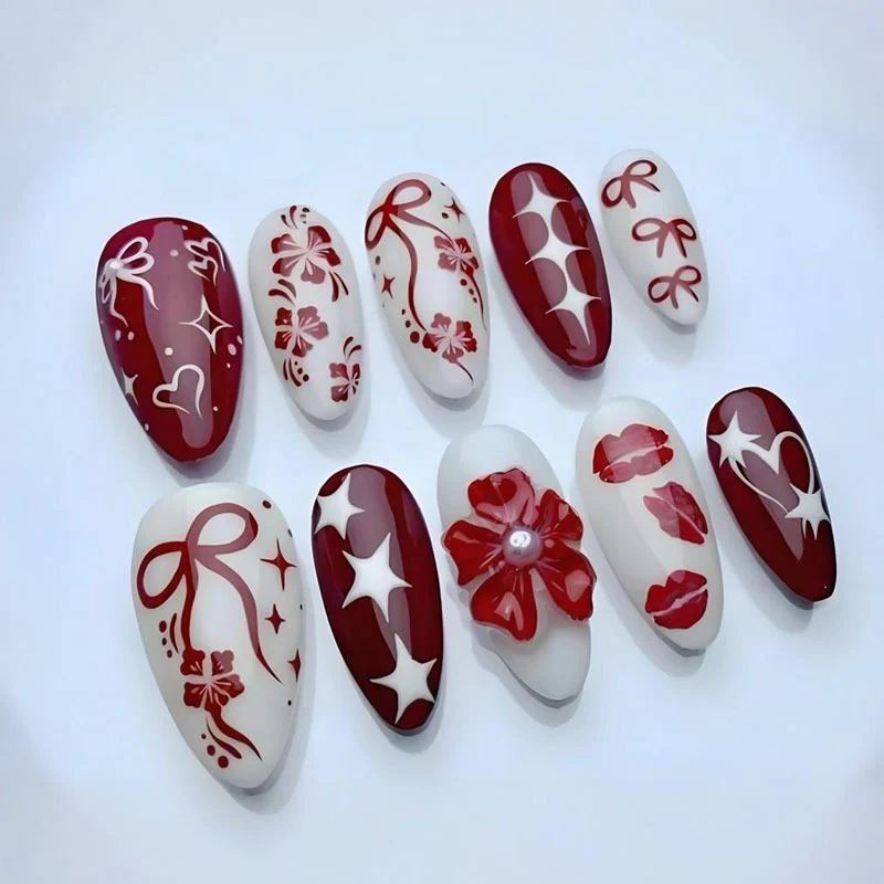 Festliche Ornamente Press-On Nagelkunst Kollektion Karnz
