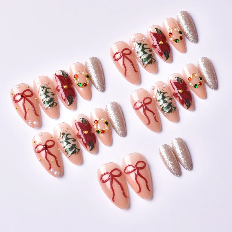 Festliches, urlaubsbezogenes Press-On-Nail-Art-Set Karnz 1790636494