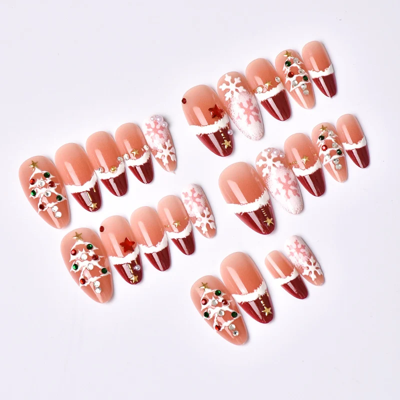 Festliches Weihnachts-Themen Druck-Nagelkunst-Set Karnz 1790636425