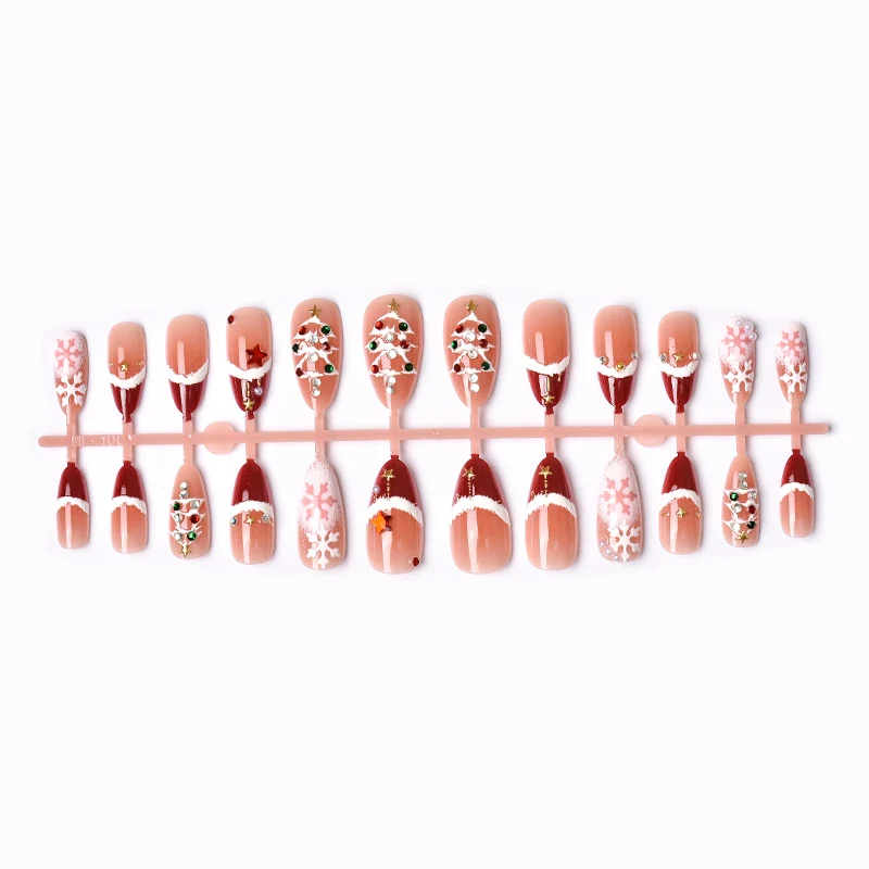Festliches Weihnachts-Themen Druck-Nagelkunst-Set Karnz 1790636425