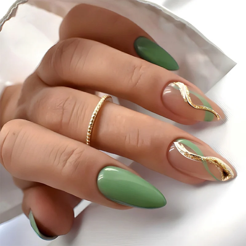 Eleganter Stiletto Press-On Nail Set Karnz