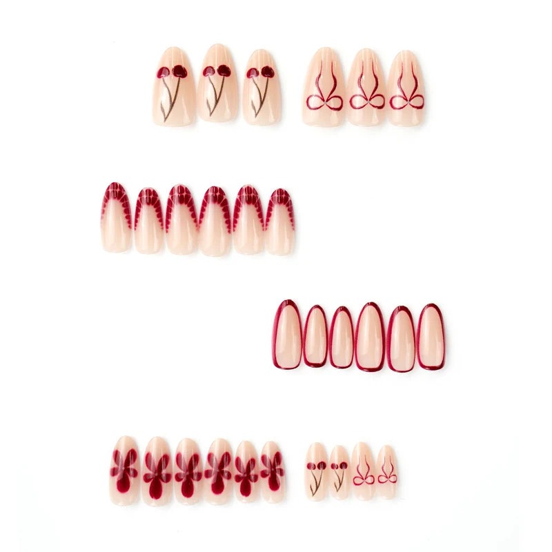 Elegante Ombre Druck Nägel Karnz