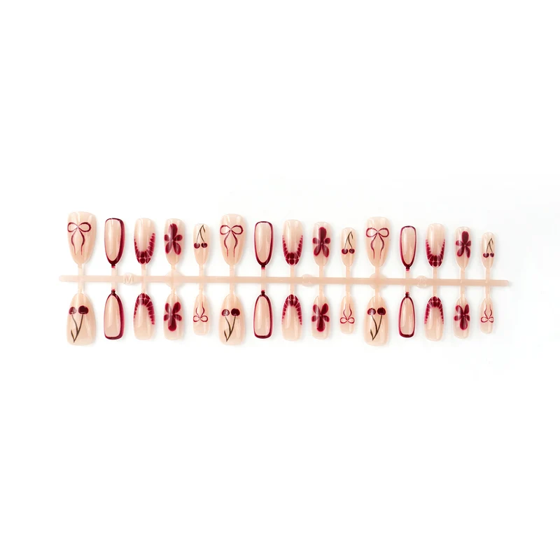 Elegante Ombre Druck Nägel Karnz