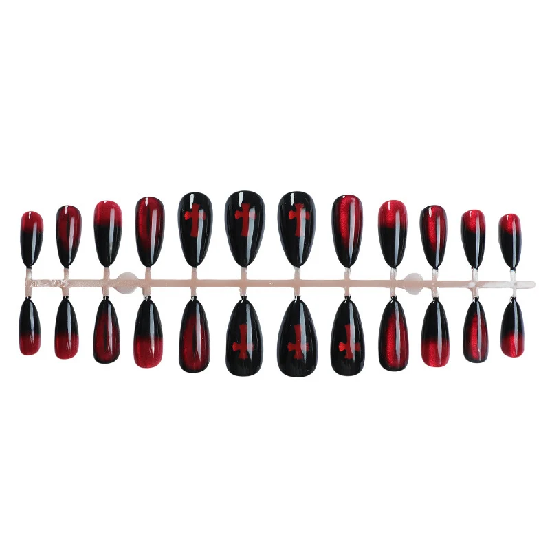Edgy Gothic Press-On Nail Art Set Karnz