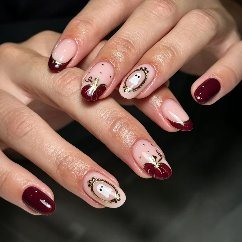 Kreative Thematische Press-On Nagelkunst Karnz
