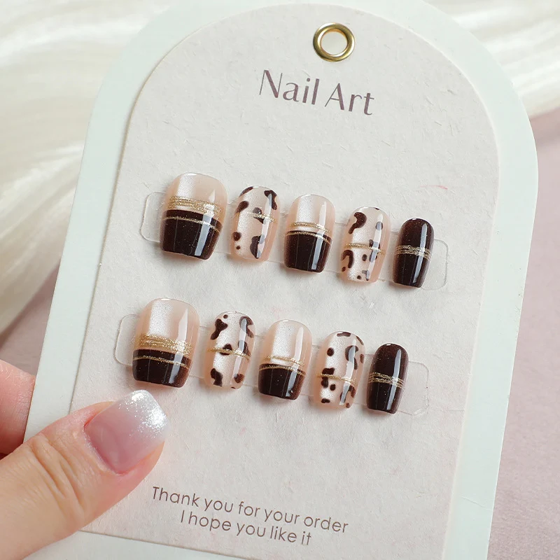 Zeitgenössisches Muster Druck-Nagelkunst-Set Karnz