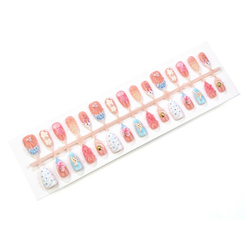 Beach-Inspirierte Impress-Nägel Set Karnz