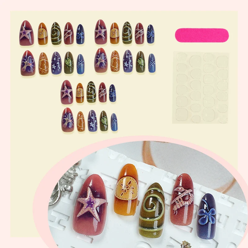 Künstlerisches Skulptiertes Nagelkunstset Karnz