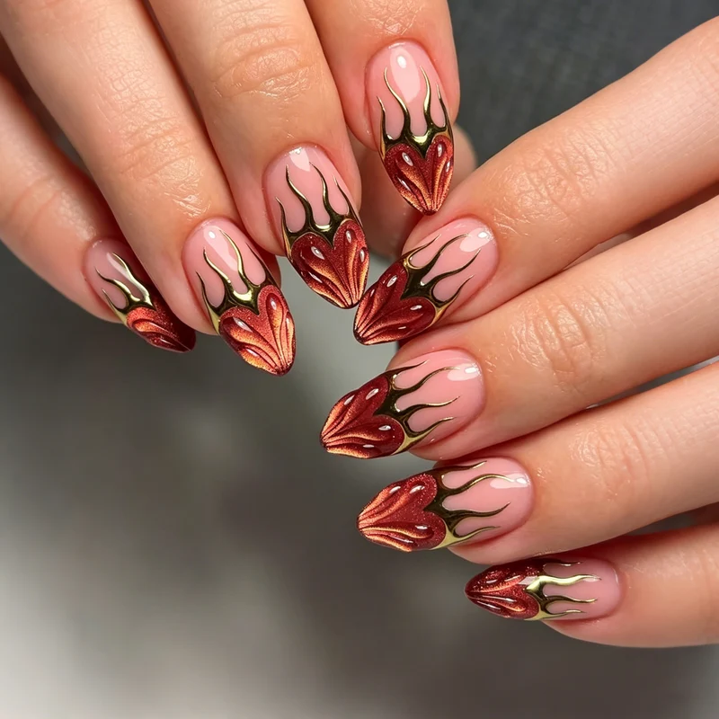 Künstlerische Nagelkunst Karnz