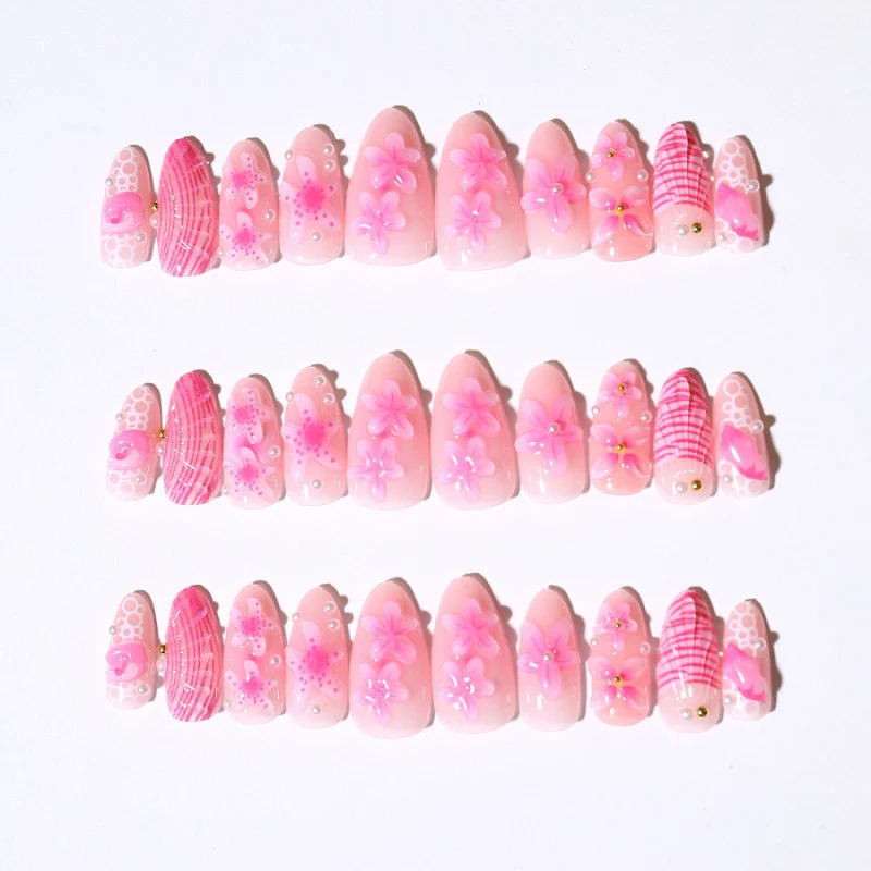 Künstlerisches Floral Press-On Nail Art Set Karnz 1790636644