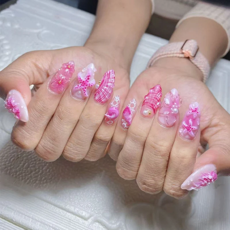 Künstlerisches Floral Press-On Nail Art Set Karnz 1790636644
