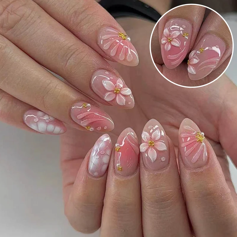 Künstlerische Blumen-Nagelkunst Karnz 1790636397