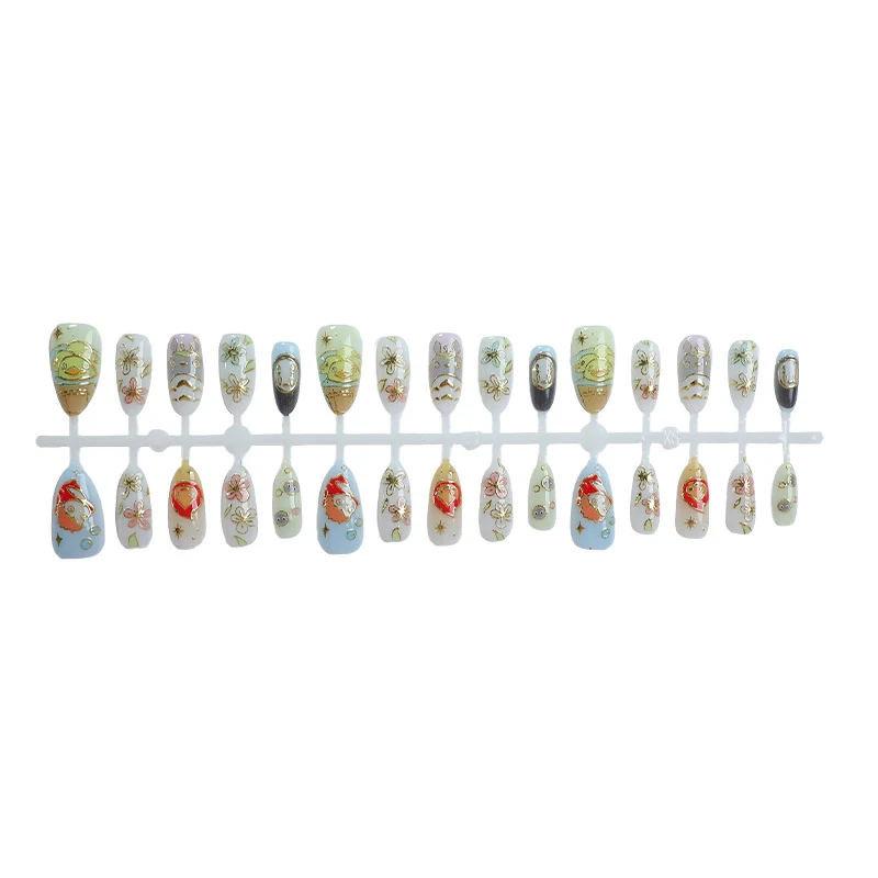 Artistic Character-Themed Press-On Nail Art Set Karnz