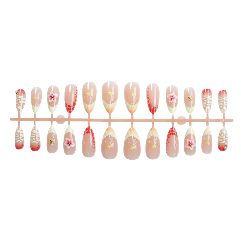 3D Floral Press-On Nail Art Set Karnz