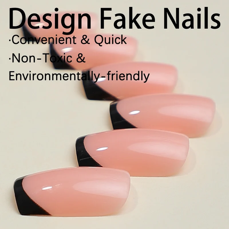 Kunstnail Set mit eleganten French-Spitzen Karnz