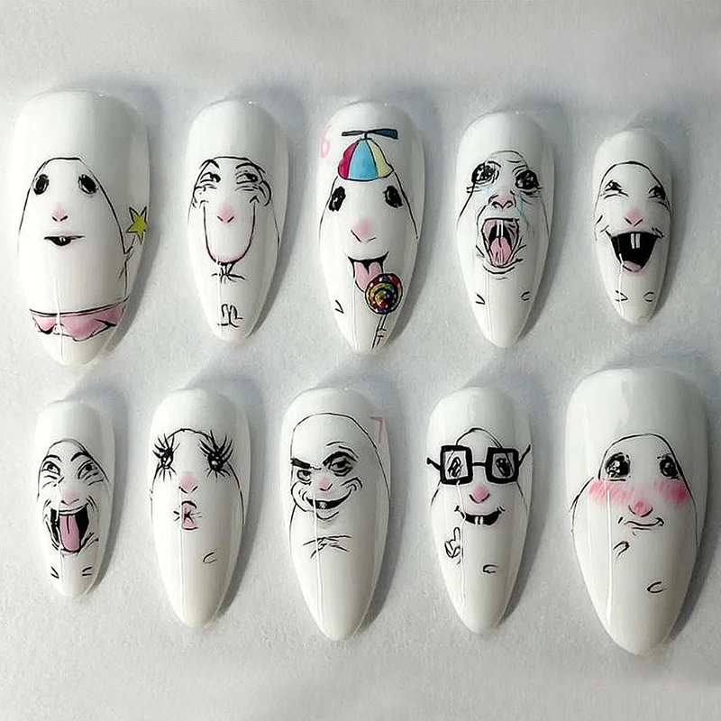 Kunstnagelset mit verspieltem Tierdesign Karnz