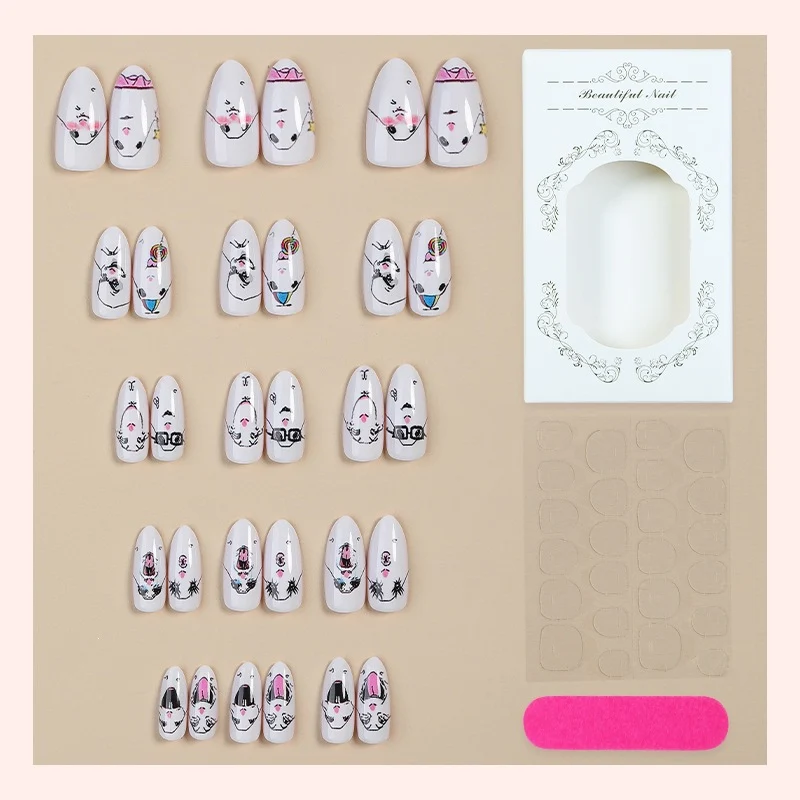 Kunstnagelset mit verspieltem Tierdesign Karnz
