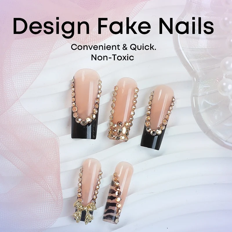 Kunstnagelset mit Glamourösen Akzenten Karnz