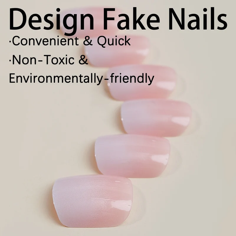 Kunstnagelset mit natürlichem Look und Hochglanz Karnz