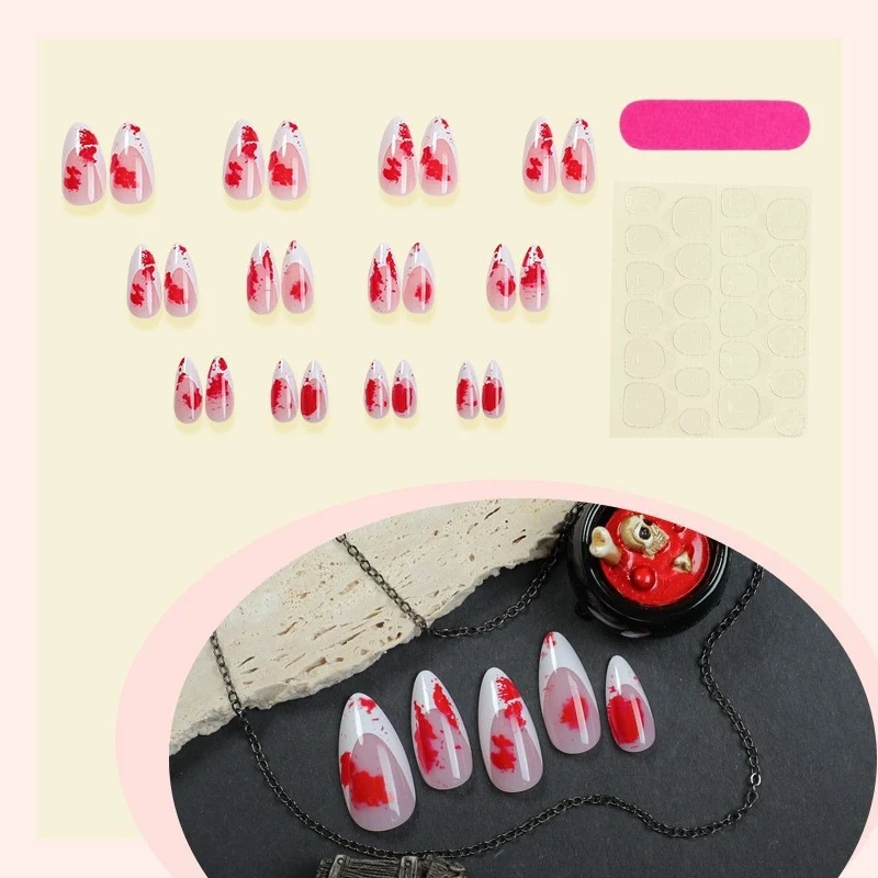 Kunstnagelset mit floralen Akzenten und ausgefallenem Design Karnz