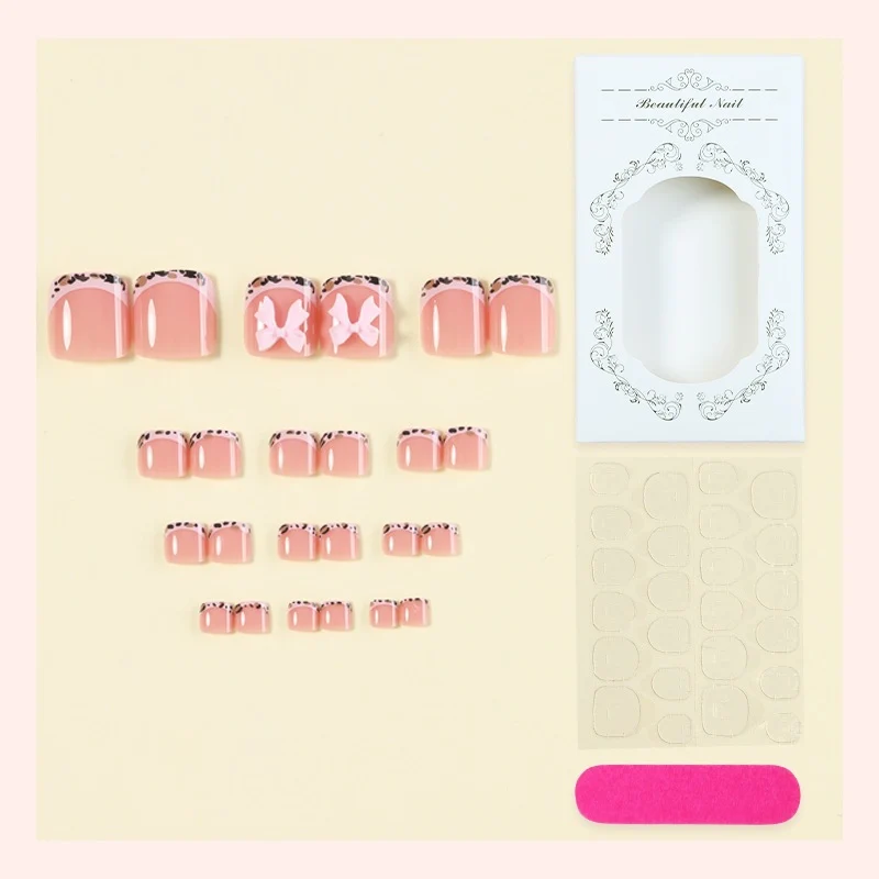 Kunstnagelset mit eleganten Schleifen-Design Karnz