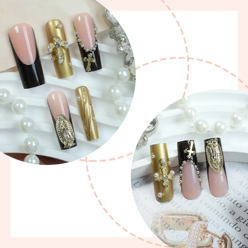 Kunstnagelset mit eleganten Glitzerverzierungen und luxuriösem Design Karnz
